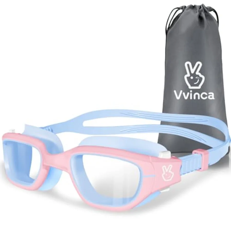 

Swim Goggles, Swimming Goggles for Toddlers 3-14 Anti-Fog UV Protection No Leak Pool Glasses for Boys Girls