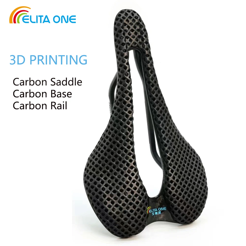 

ELITAONE 3D Printed Full Carbon Fiber Bicycle Saddle Ultralight Bike Seat Cushion for Road And Mountain Bikes MTB Seat