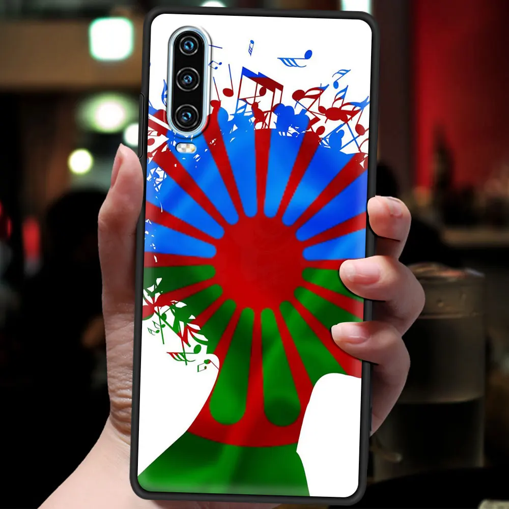 Gypsy Romani Roma Flag Phone Case For Huawei P50 P40 P30 Lite E P20 Pro Y9 Y7 Y6 2019 P Smart 2021 Z Y6p Y7a Y9s Cover Silicone