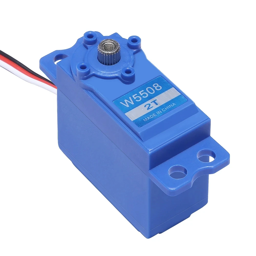 JX W5508-2T 8KG 0.4Sec High Speed Sail Winch Servo Digital Metal Gear Standard Steer Gear 360 Degree for Competition Rc Boat