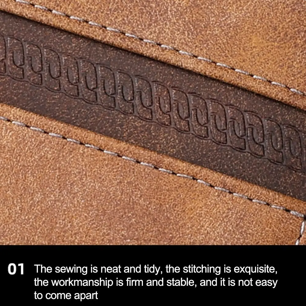 خمر خمر محفظة نسائية للعملات المعدنية سستة المحمولة حامل بطاقة الأعمال حقيبة سعة كبيرة Colorblock الرجال محفظة طويلة الاستخدام اليومي #4