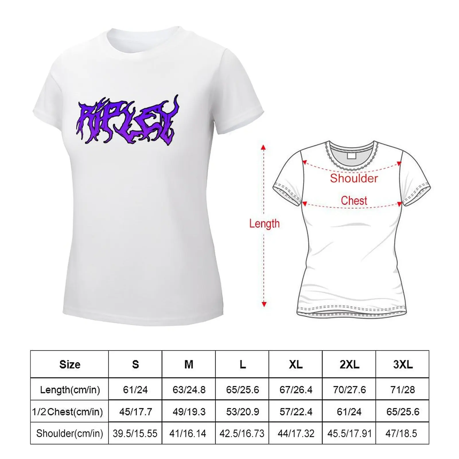 Camiseta Purple Death Metal Ripley, camisetas, top de verano, ropa para mujer