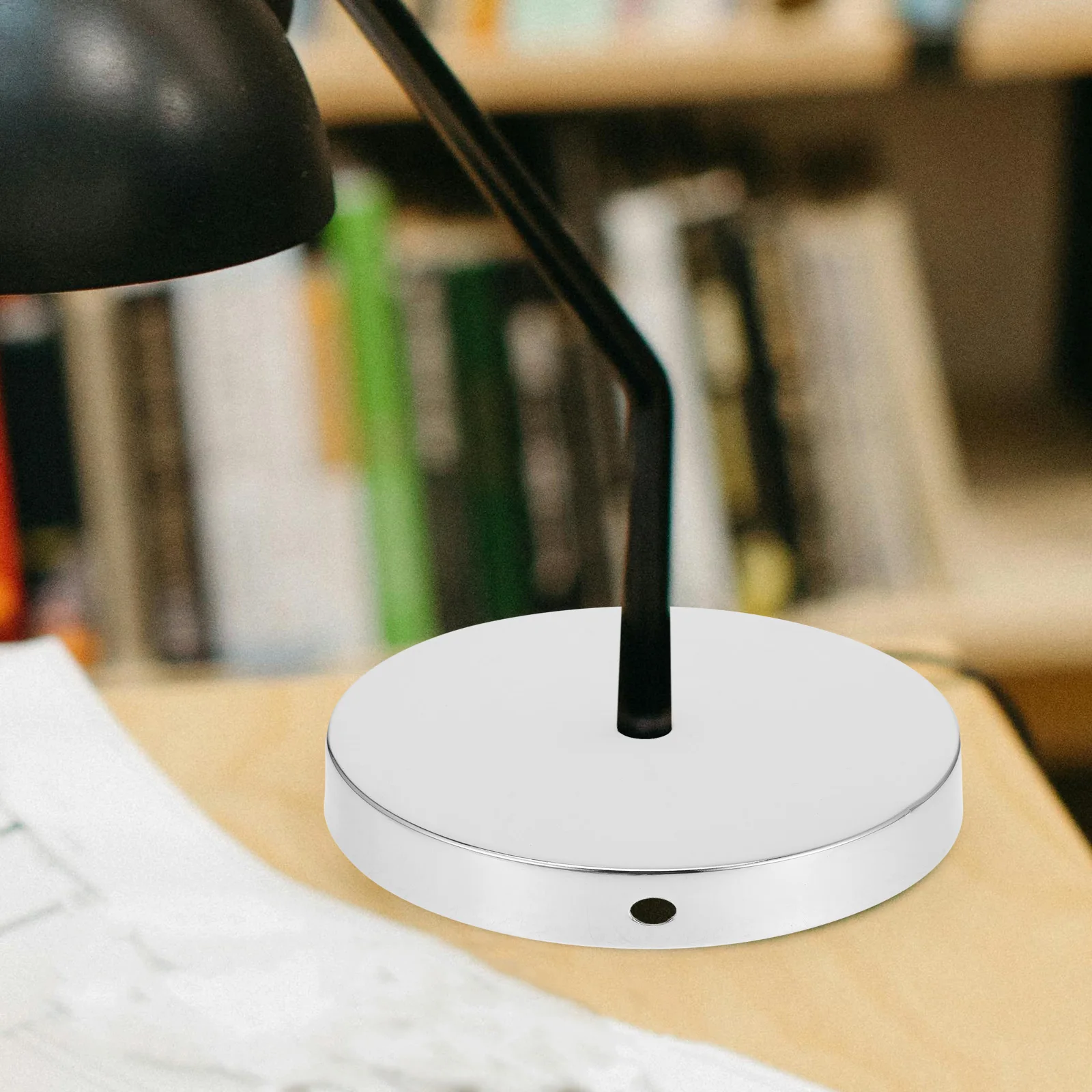 

Iron Table Lamp Base 120x25 Round Stand for LED Light Display Crystal Crafts Metal Chassis DIY Accessories Stable Bottom Hole