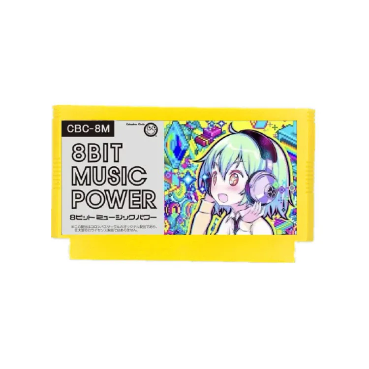 Cartucho de juego MUSIC POWER de 8 bits para consola FC, tarjeta de videojuego de 60 pines
