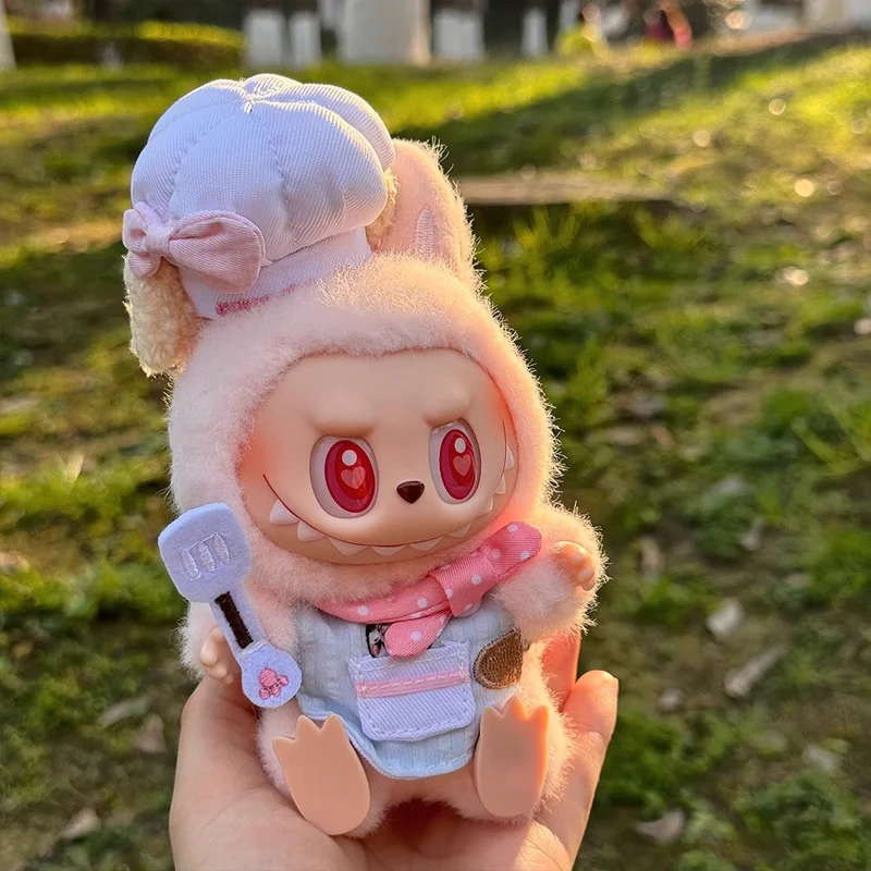 

Только одежда для Labubu, одежда без кукол, 10 см, сидячая вечеринка, набор для печенья с маслом первого и второго поколения, подарок