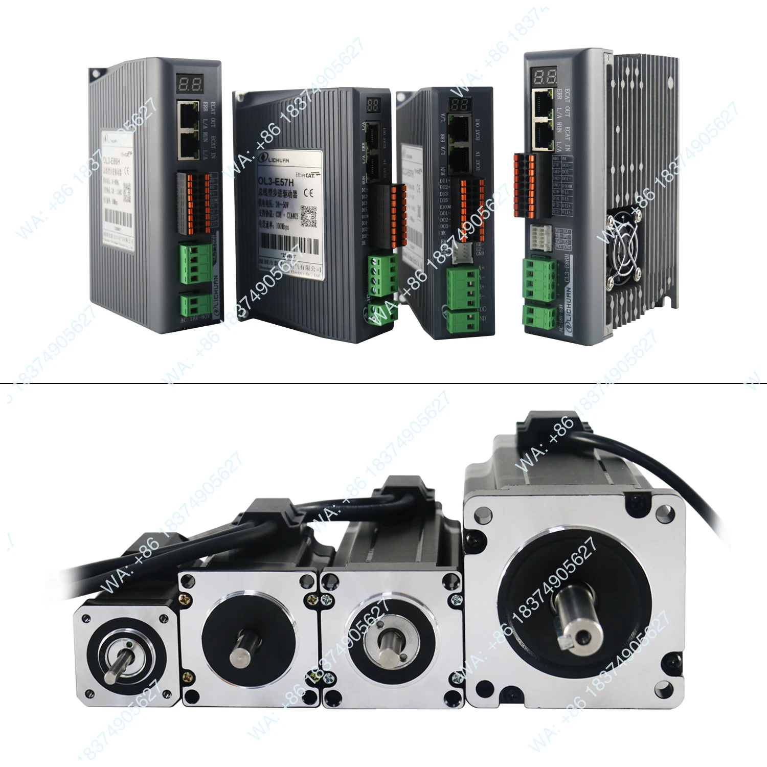 1pcs EtherCAT Nema23 closed-loop stepper motor stepper driver CL3-E57H for 3C electronic robotic arm automation machines