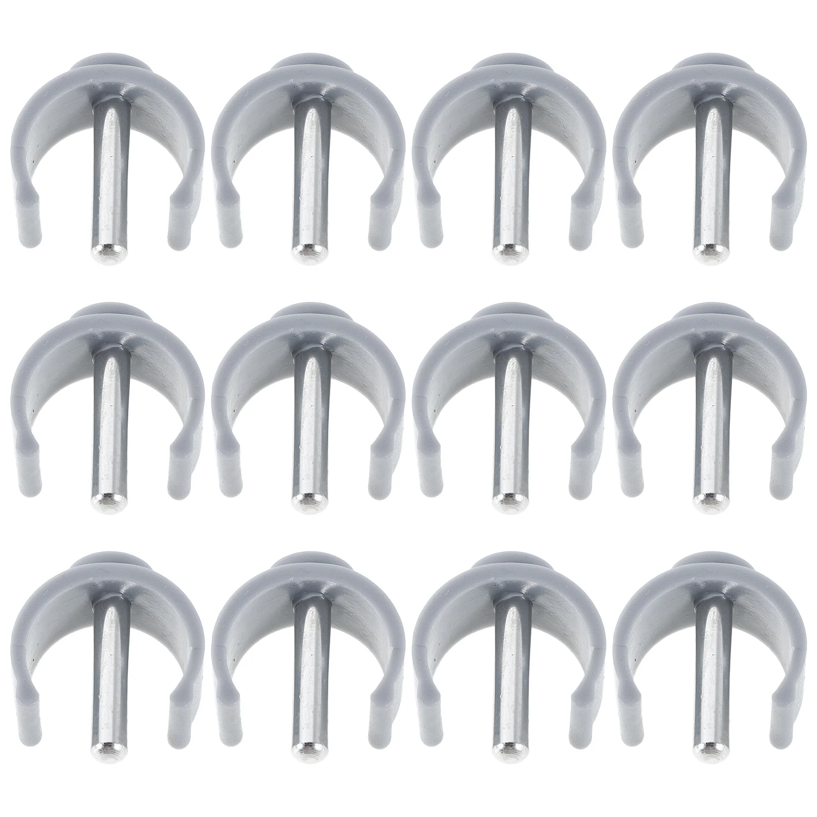 

12 Pcs Cane Pin Locks Walking Stick Holder Clip Foldable Crutch Accessories Universal Compatibility Lightweight