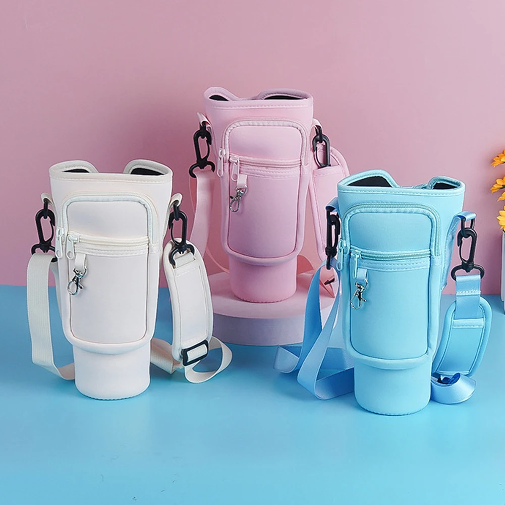 40oz Water Bottle Crossbody Bag For Stanley Quencher Vacuum Cup with Adjustable Strap Outdoor Sport Travel Insulated Cup