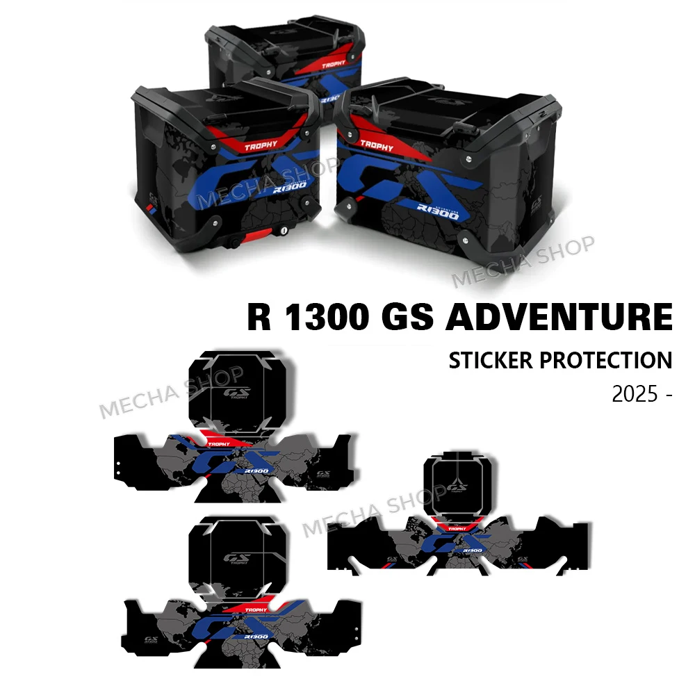 Suitcase Stickers for R 1300 GS ADV R 1300GS Adventure Aluminium Panniers Side Decals Kit