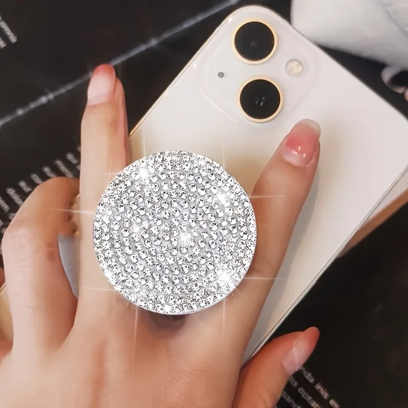 

Подставка для телефона Flash Diamond Push Pull, креативный красочный телефон, встроенная складная подставка, клейкая подставка для ленивого телефона