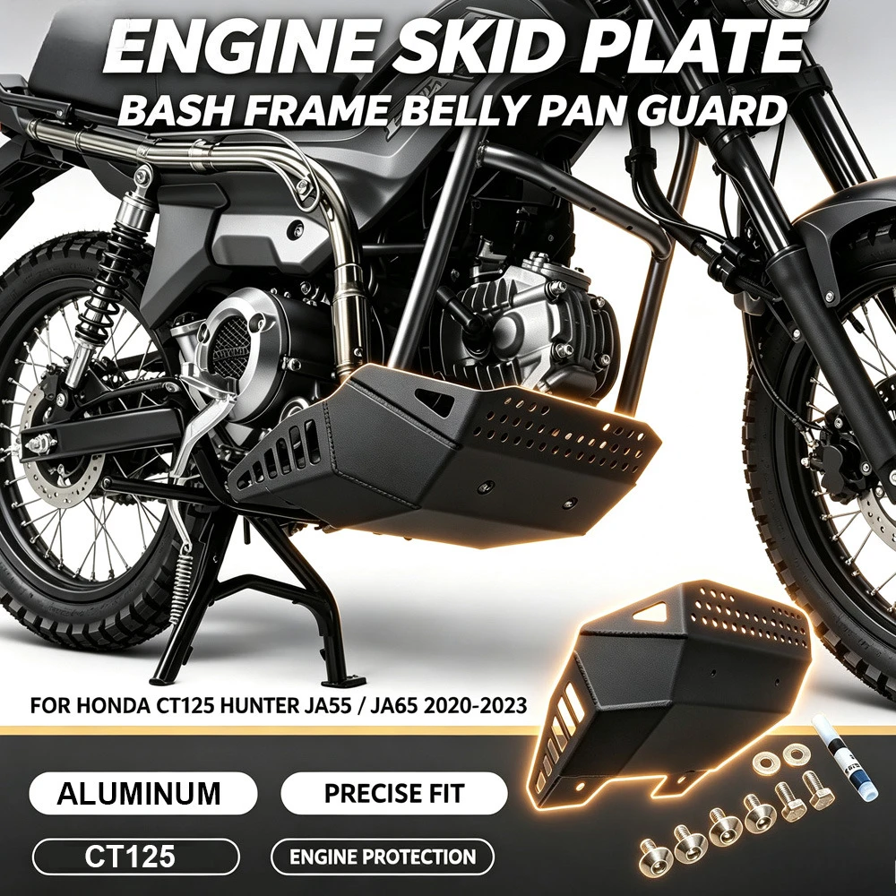 for-honda-ct125-ct-125-hunter-ja55-ja65-2020-2021-2023-under-engine-cover-skid-plate-bash-frame-belly-pan-sump-guard-protection