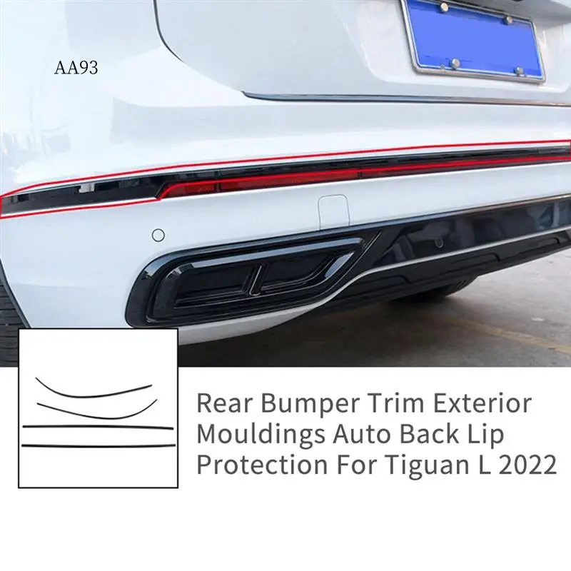 

AA-Rear Bumper Appearance Modification Parts For VW Tiguan L 2022 2023 Auto Accessories Glossy Black
