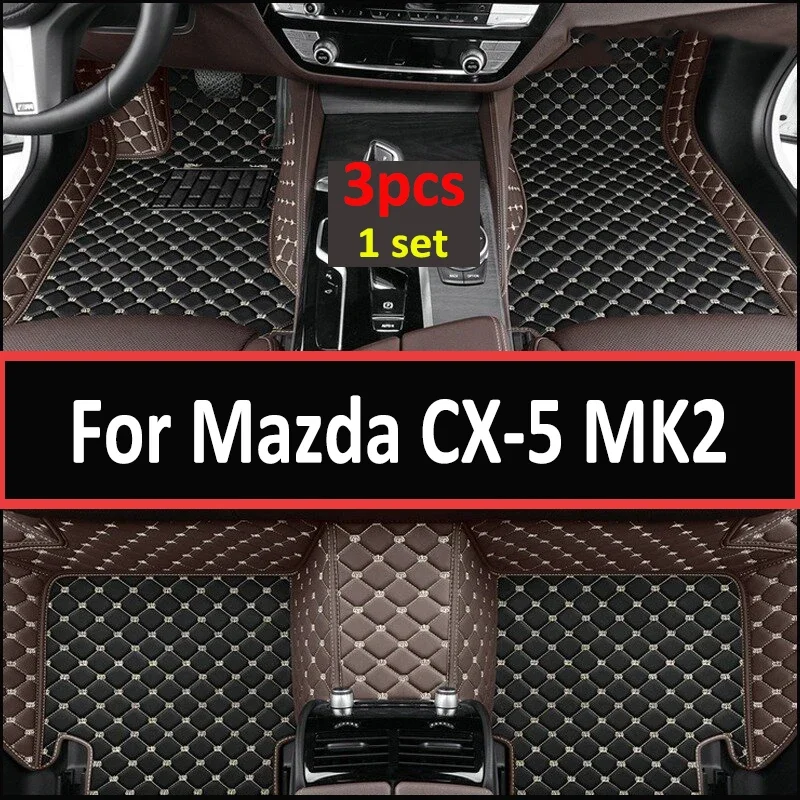 LHD Carpets For Mazda CX-5 cx5 MK2 2023 2022 2021 2020 2019 2018 2017 Car Floor Mats Interior Custom Parts Rug Waterproof Covers