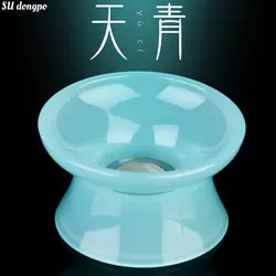 Sky Blue Jade Porcelain Tea Strainer Stainless Steel Filter Tea Partition Tea Filter Chinese Tea Set Tea Ceremony Accessories