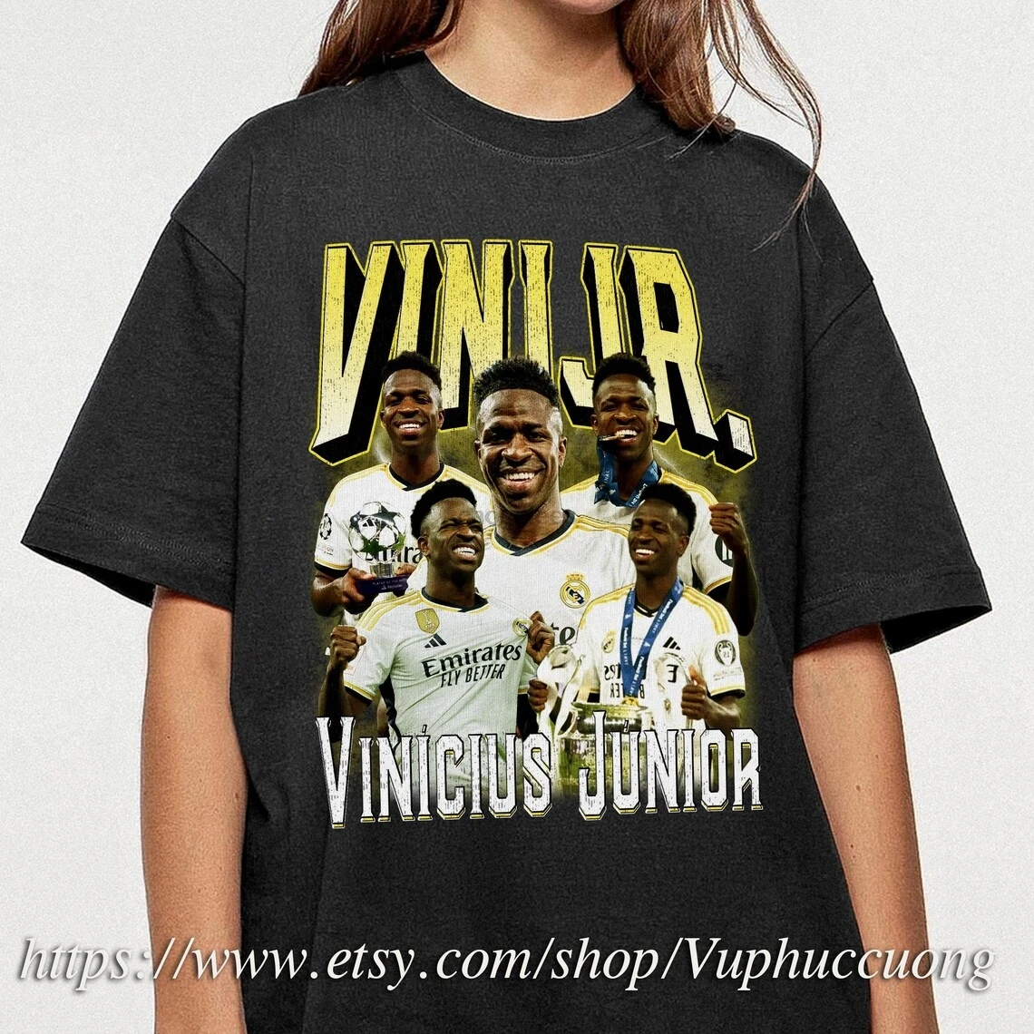 Limited Vinicius Junior T-shirt Vintage Sweatshirt Oversize Shirt GEE206