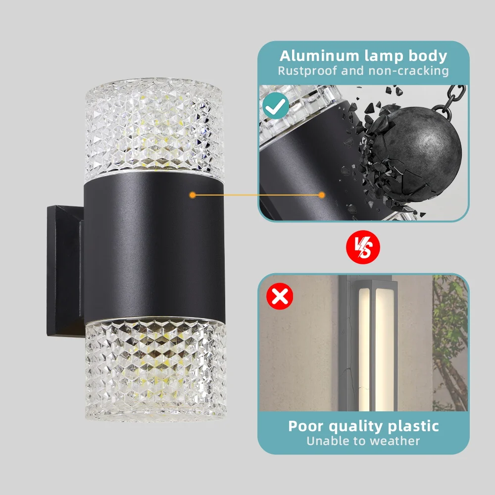 Room Decor Wall Light  E27 Bulb Garden Waterproof External Stairs Lights Bedroom Living Fixture Home Decorative Aisle Lamp Wall image 2