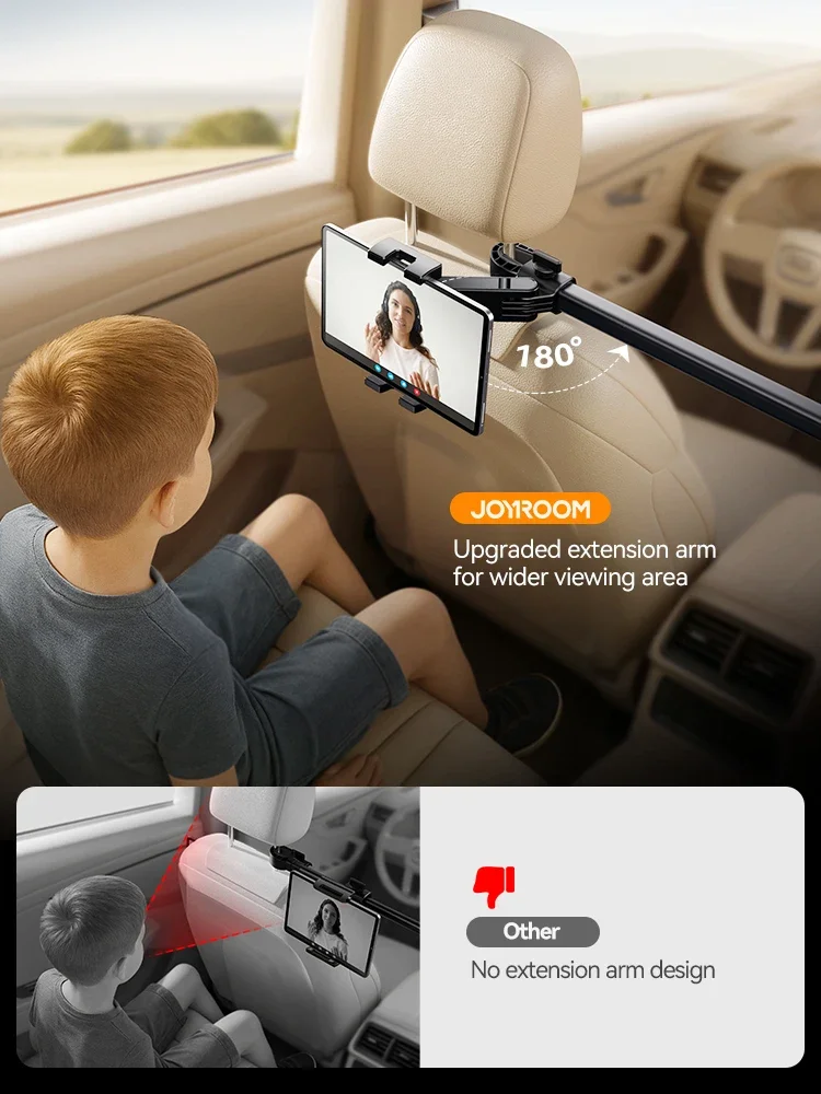 Joyroom Auto Tablet Telefon Halter Ständer Halterung Rücksitz Kopfstütze Telefon Halterung für iPad Rücksitz Universal 4,7-13" Geräte