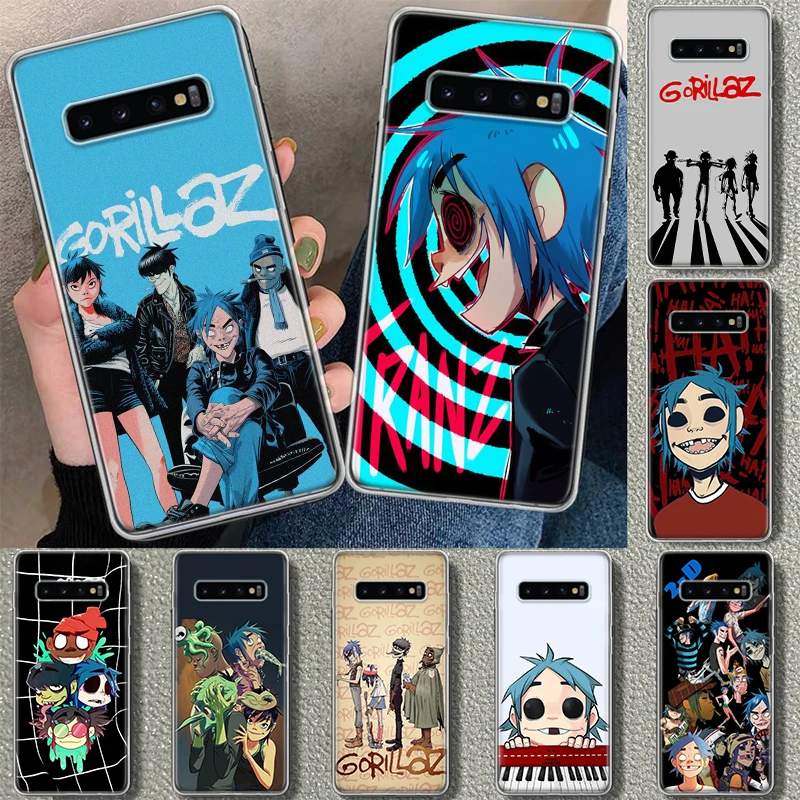 Gorillaz Anime Phone Case Cover for Samsung Galaxy S20 S21 FE S22 S23 S24 Ultra S10 S10E S9 S8 Plus + Art Gift Coque