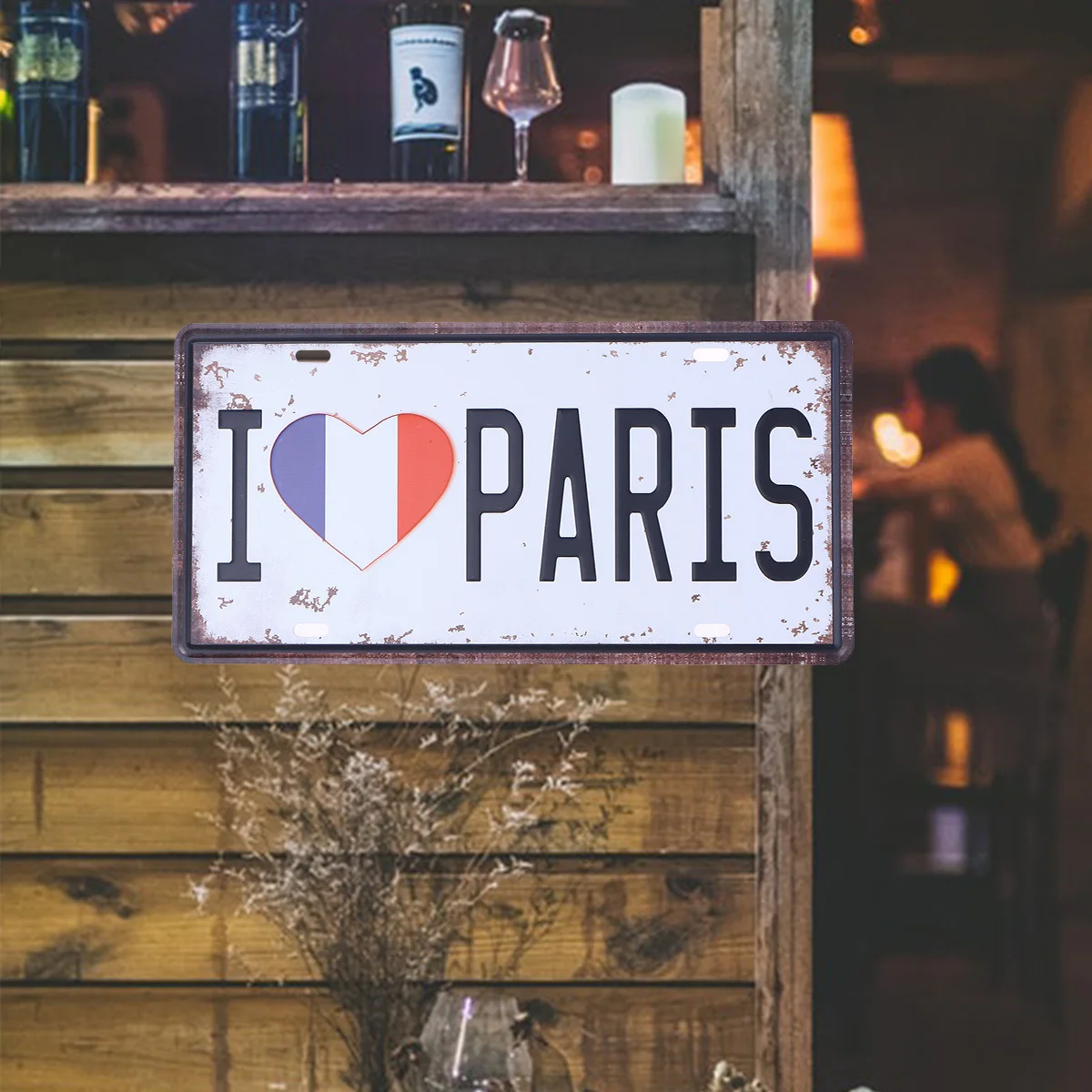 Iron Painting Vintage Decorative Tin Metal Wall Sign Artistic Design for Home Bar Coffee Shop Hotel Office Iron Painting