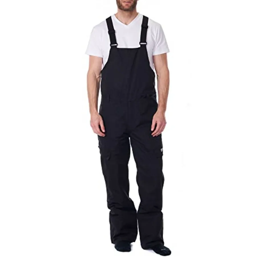 

Alpine Swiss Mens Insulated Snow Bib Overalls Waterproof Winter Ski Snowboard Pants with enhanced technical features