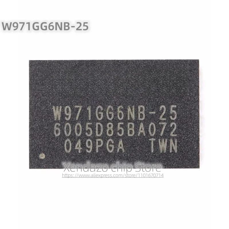 2 قطعة/الوحدة W971GG6NB-25 VFBGA-84 حزمة الأصلي حقيقية 1 جرام بت DDR2 SDRAM شريحة الذاكرة #1