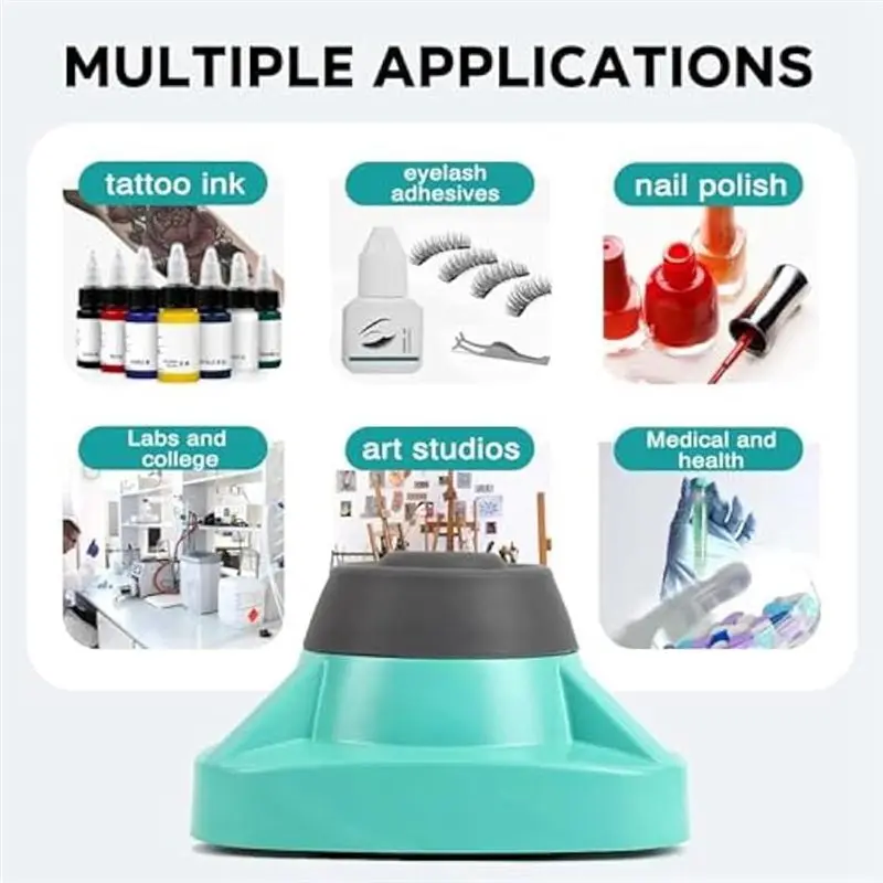 HOT-US PLUG,Mini Vortex Mixer Tattoo Ink Pigment Mixer Powerful Swirl Shake Mixer For Acrylic Pigments Mascara Adhesives