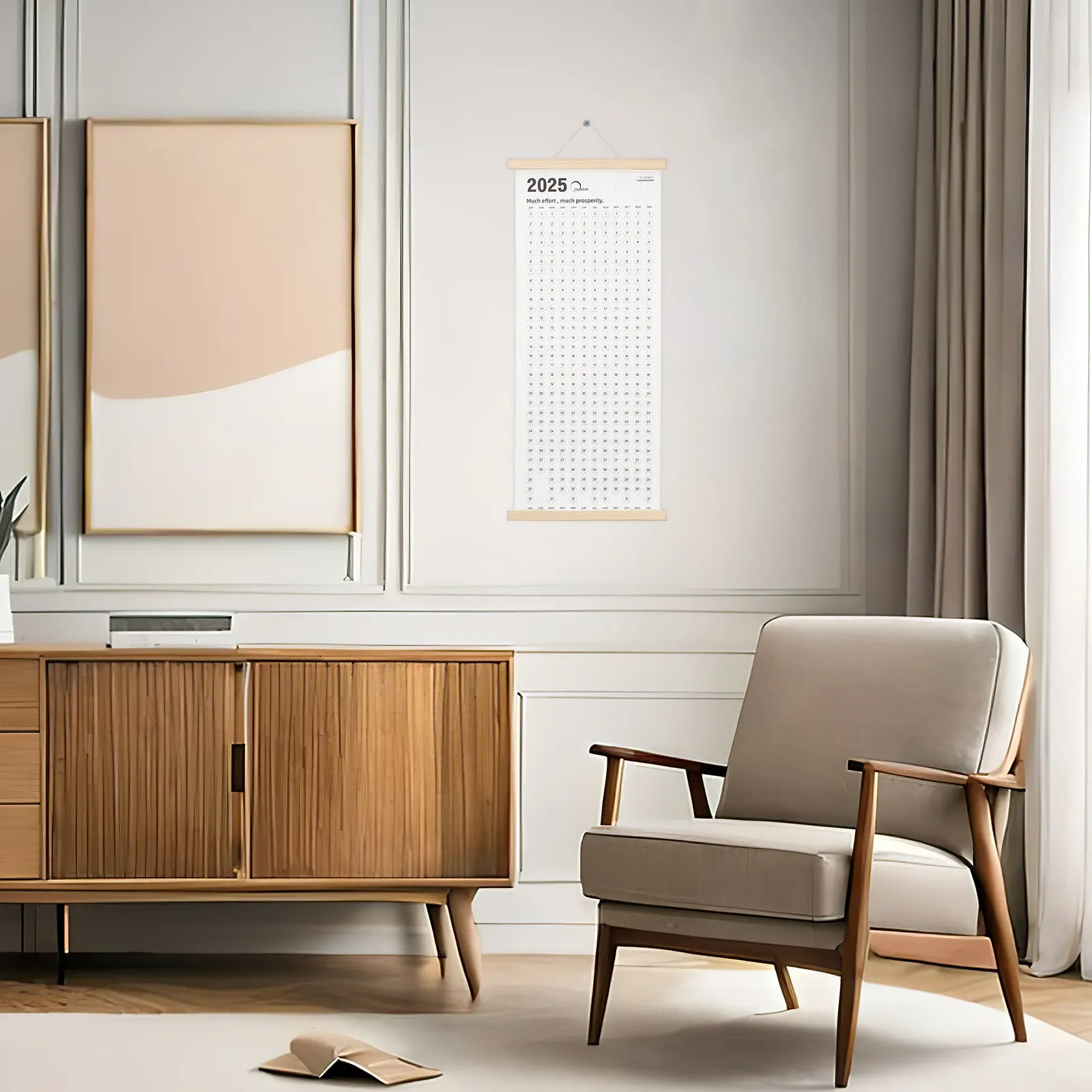 

Wall Calendar Dual-Sided 2025 2026 Large Font Yearly Planner Hanging Calendar for Family Office Hanging Planner