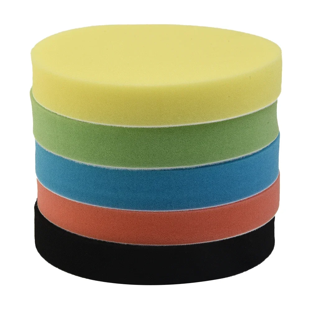 Polishing Sponge Polishing Pads Sponge Tool 5pcs 7Inch Buffing Flat Foam For Glass Polishing Pads New Practical