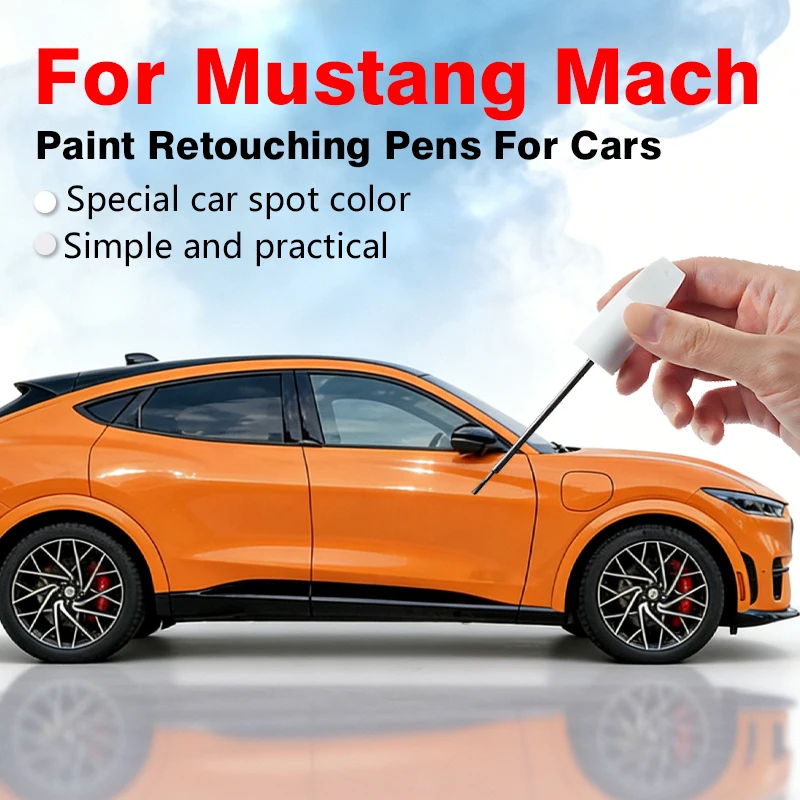 For Mustang Mach Touch-Up Paint Pen – Car Scratch Repair, Paint Protection & Clear Coat Gloss Finish Iced Blue Silver