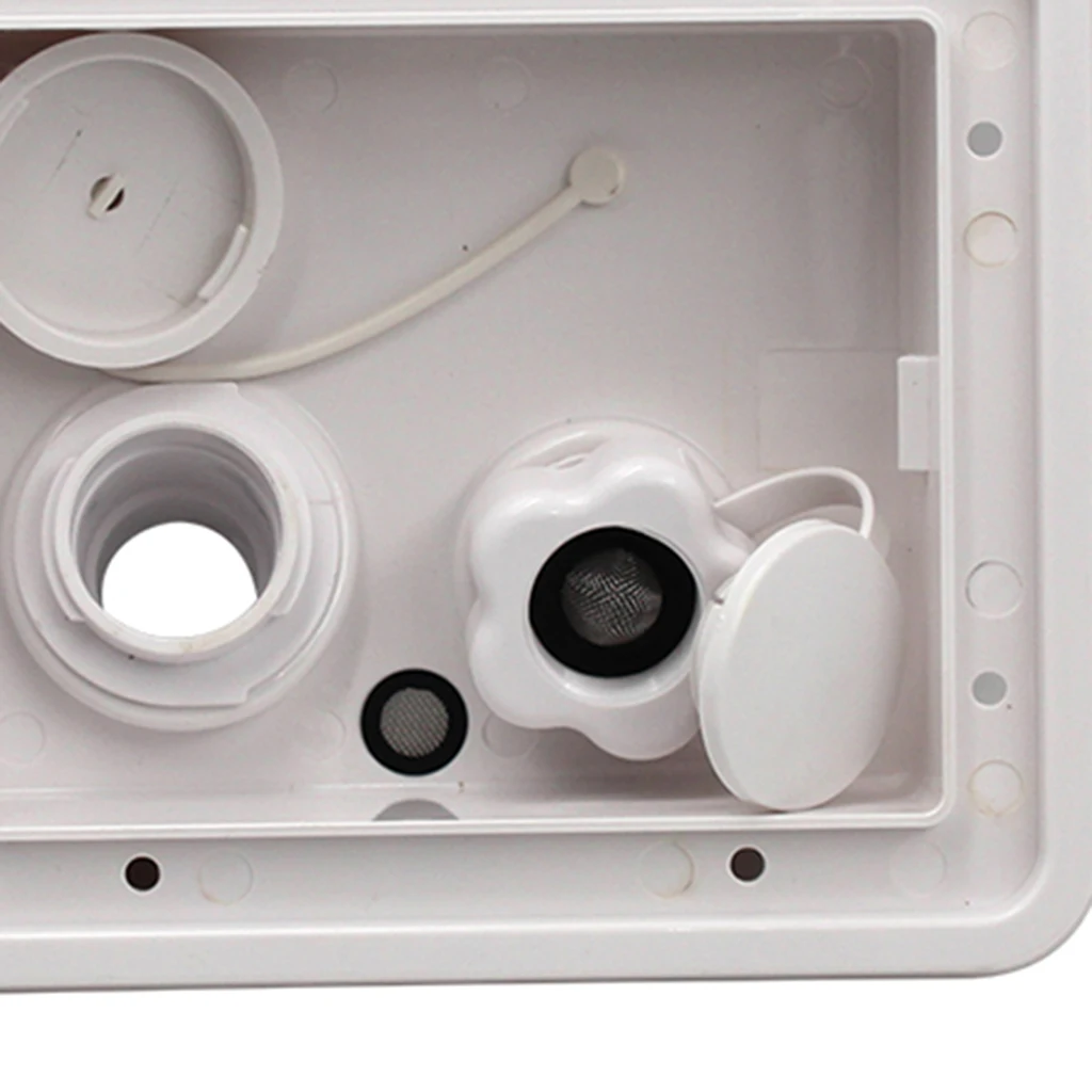 Gravity Fresh Water Fill Lockable Hatch Plastic Water Entry Port with Keys for RV Caravan and Travel Trailer