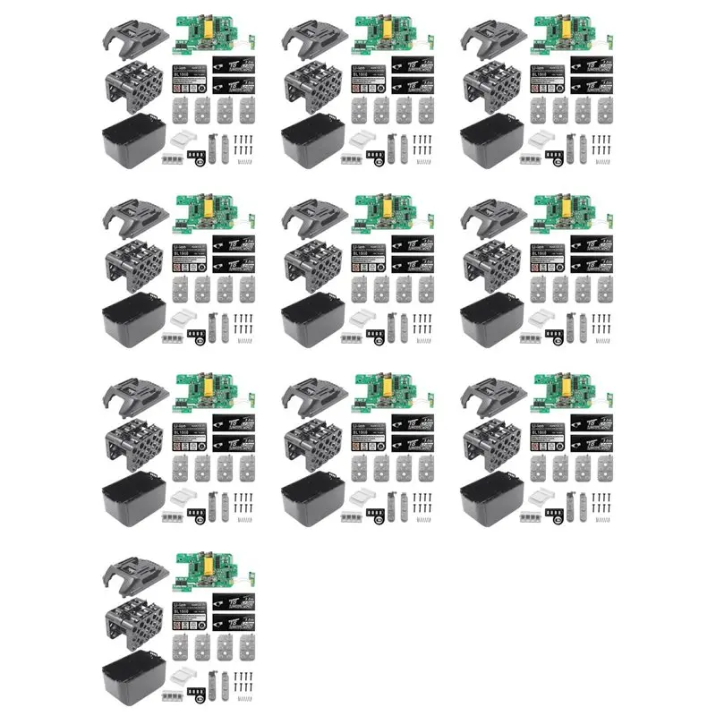 

Корпус для аккумулятора WCS-10X BL1890 с платой защиты и зарядки для 18В 9.0Ач 18650 -15