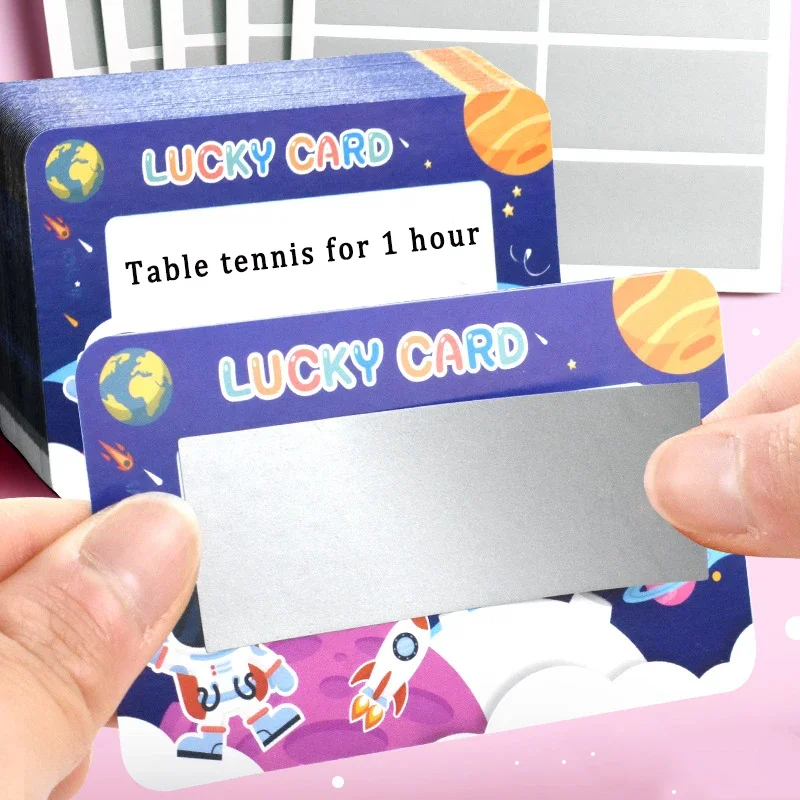 50 Pcs PVC Scratch-Off Stickers for Party Games, Crafts, and Stationery Fun -DIY Projects