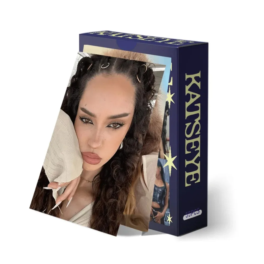 

55Pcs/Set Kpop Idol Girl KATSEYE New Photocards MANON SOPHIA DANIELA LARA MEGAN YOONCHAE Laser HD Printd Lomo Cards Fans Gifts /