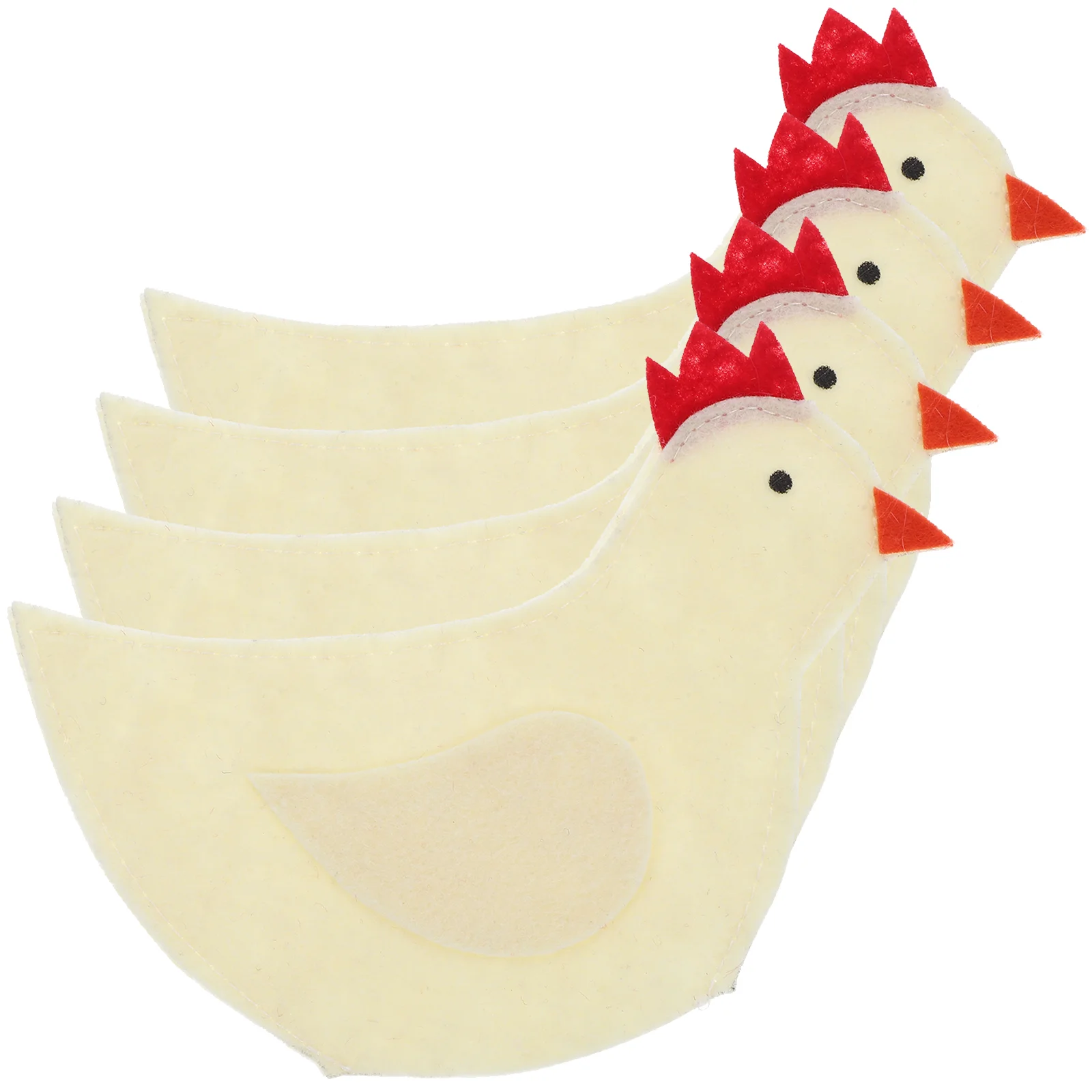 

4 Pcs Easter Chick Shaped Easter Chick Decor Covers Storage Bags Adorable Holders Portable Container