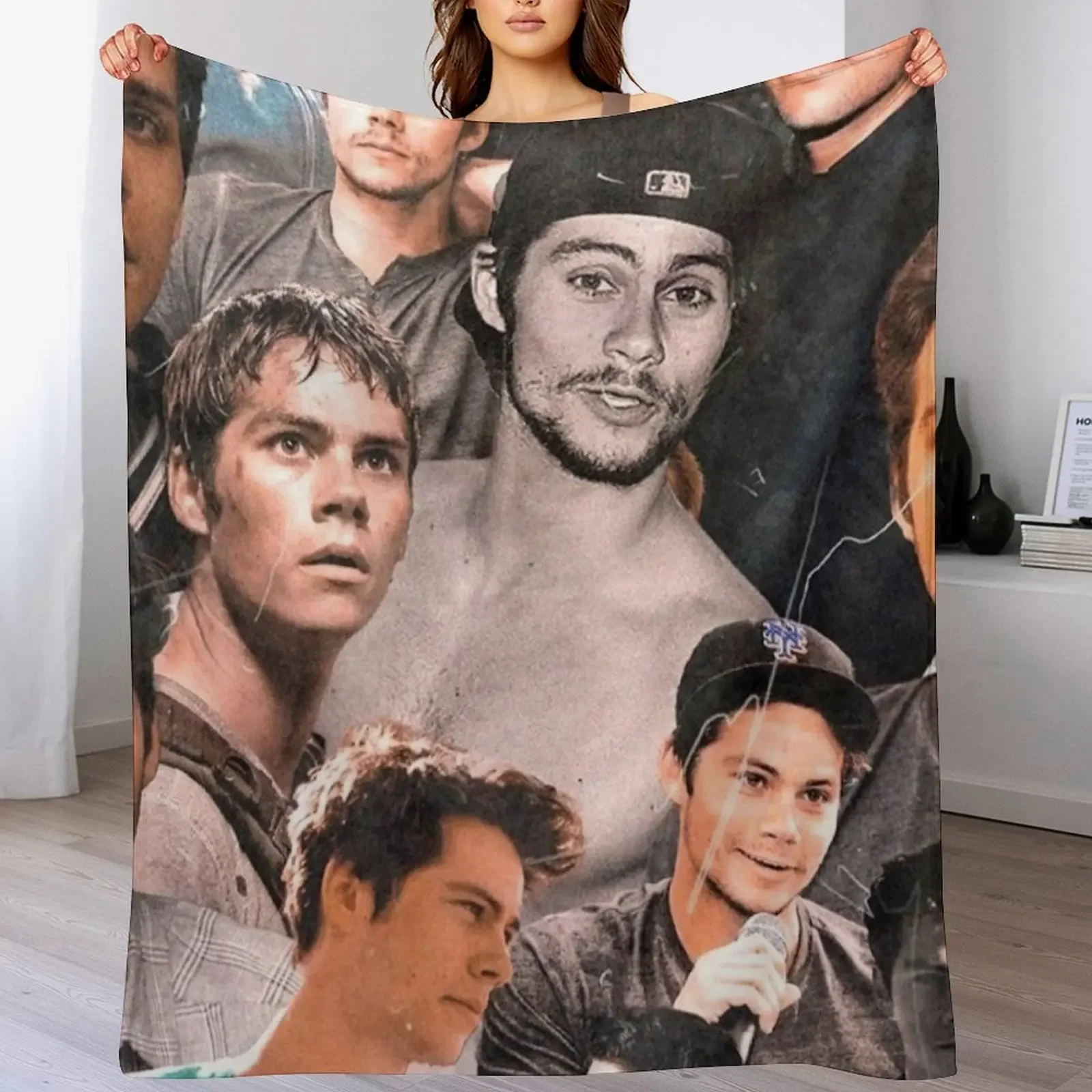 Dylan collage Throw Blanket Luxurious Soft Blanket Holiday Gift for Family