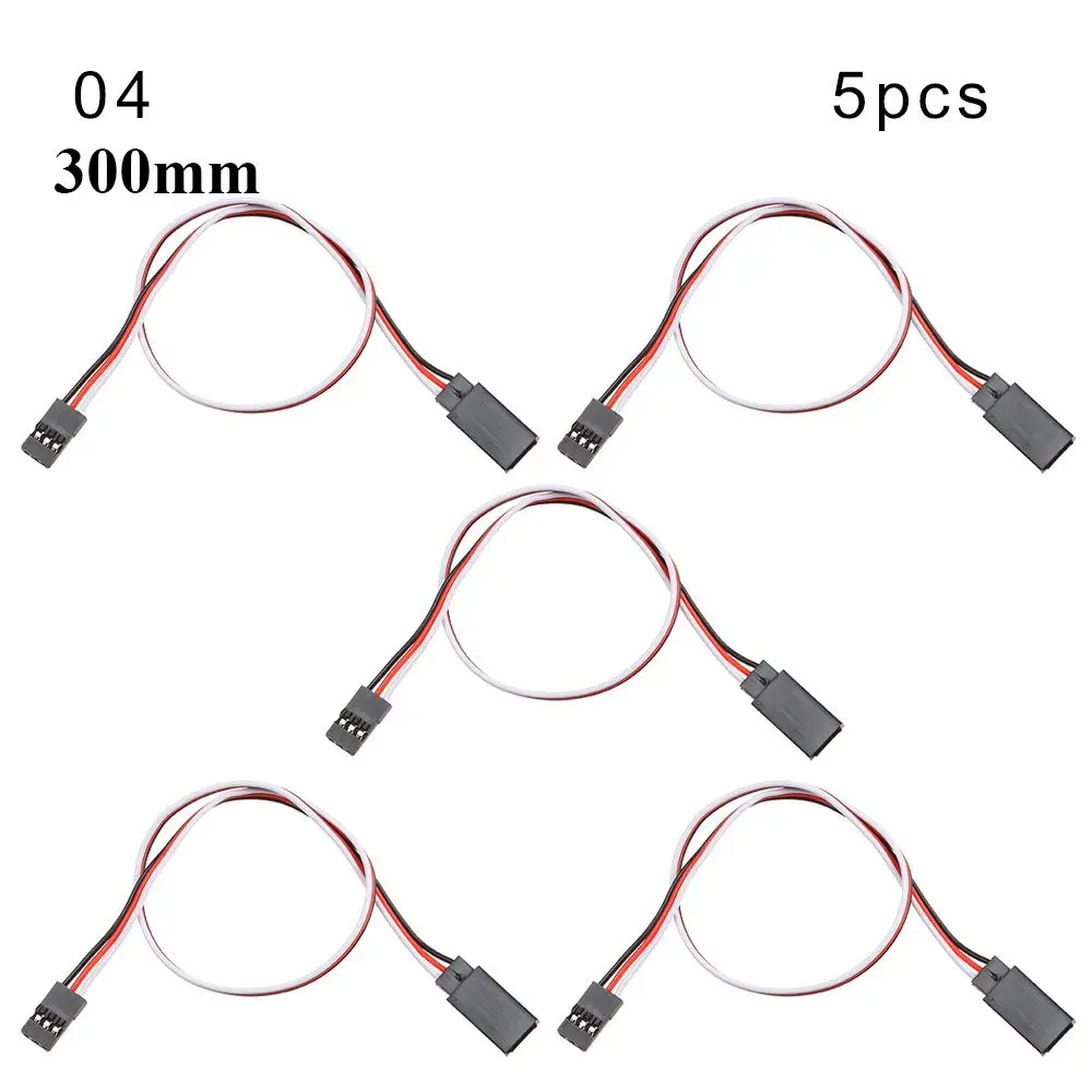 1/5pcs 100mm/150mm/200mm/300mm/500mm Rc  For Rc Helicopter RC Model Wire RC Servo Lead Cable Extension Y Extension Cord