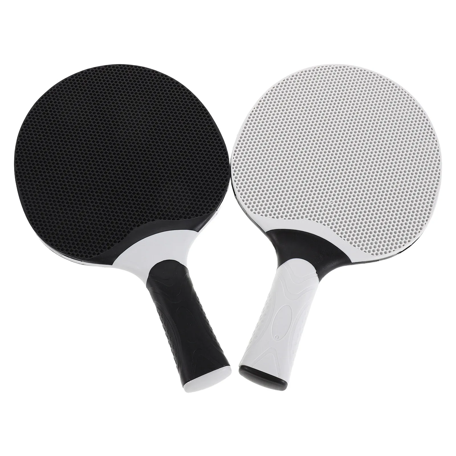 

Набор из 2 ракеток для настольного тенниса из композитной резины, двусторонние, для контроля скорости, с эргономичной рукояткой, водонепроницаемые, для использования в помещении и на улице