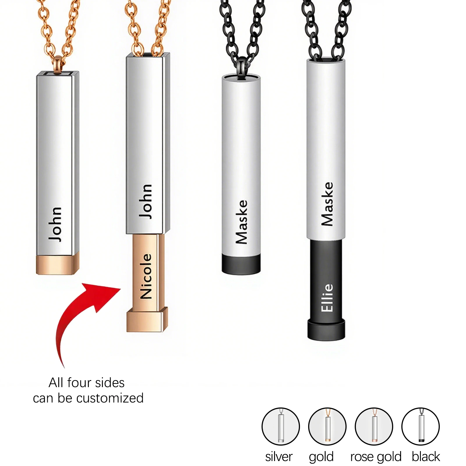 

Personalized Necklaces For Women Hidden Message Necklace Best Friends Family Sisters Friendship Jewelry Christmas Gift