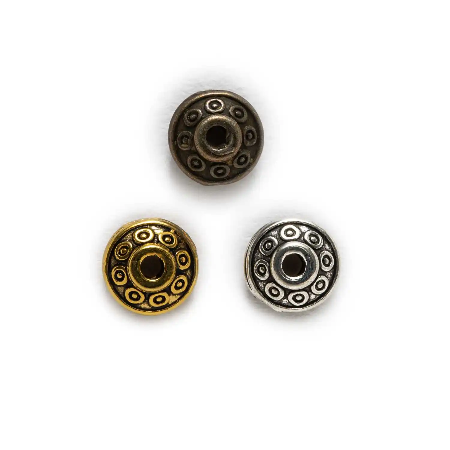 

50Pcs Metal Spacer Beads Antique Vintage Style Jewelry Making Findings Accessories Charms for DIY Bracelet Necklace Chain 6mm