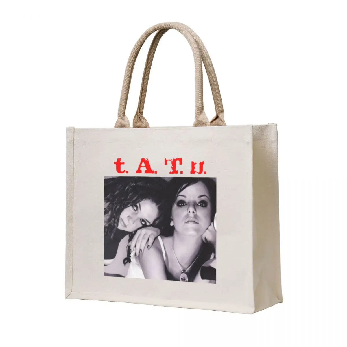 

t.a.t.u popart Tote Bag eco bag folding Women's beach bags reusable shopping bags