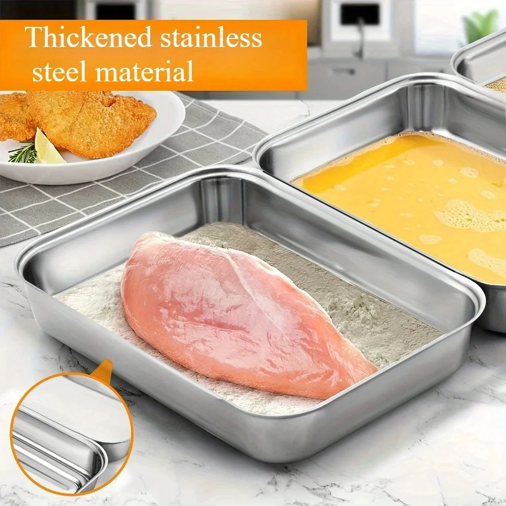 3-teiliges Set aus 304 Edelsta – Food Storage Prep Containers Bewertung und Preis