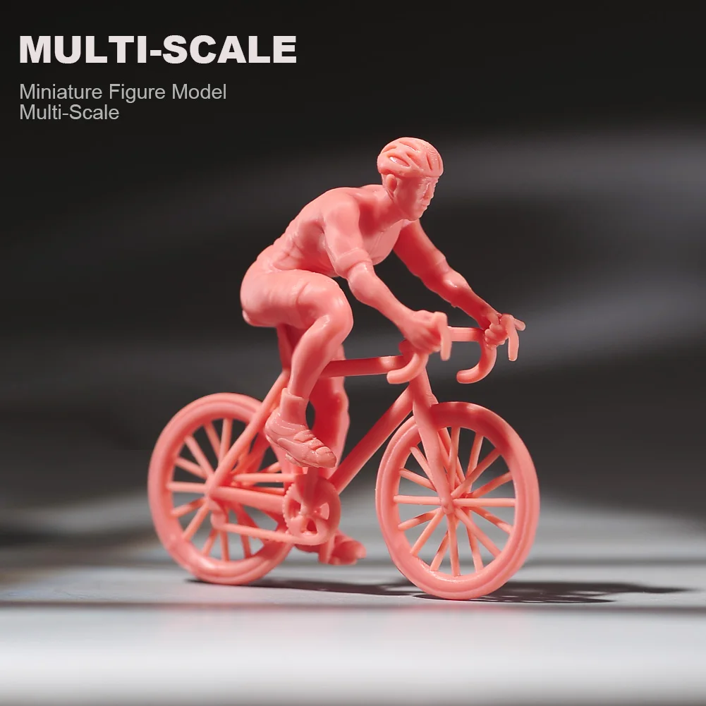 1/87 1/64 1/43 1/24 1/18 Anime Characters Bicycle Race Cyclist Scene Figure Model Miniature Dolls Toy For Collection