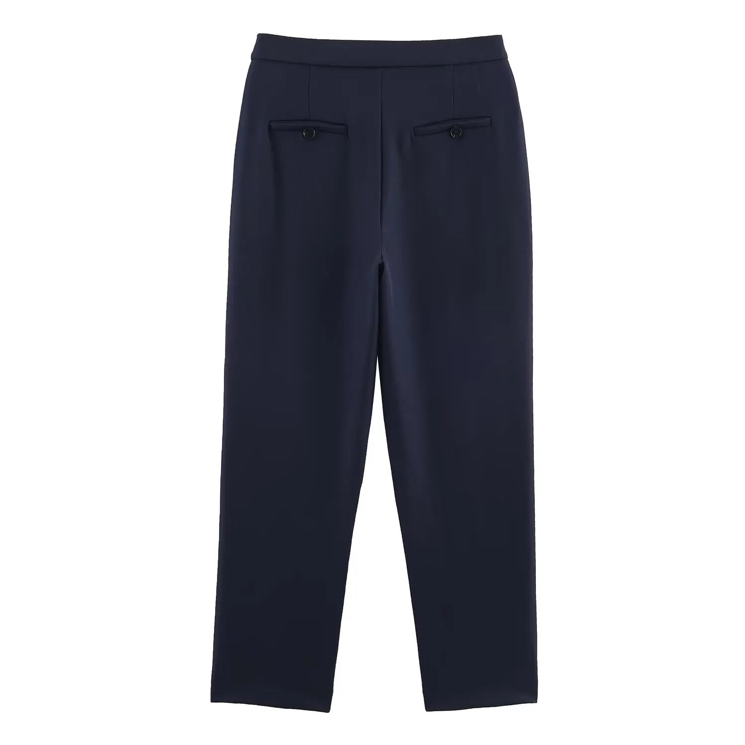 2025 Nuovi abiti da donna Pantaloni casual a vita alta in tinta unita versatili alla moda in stile europeo e americano