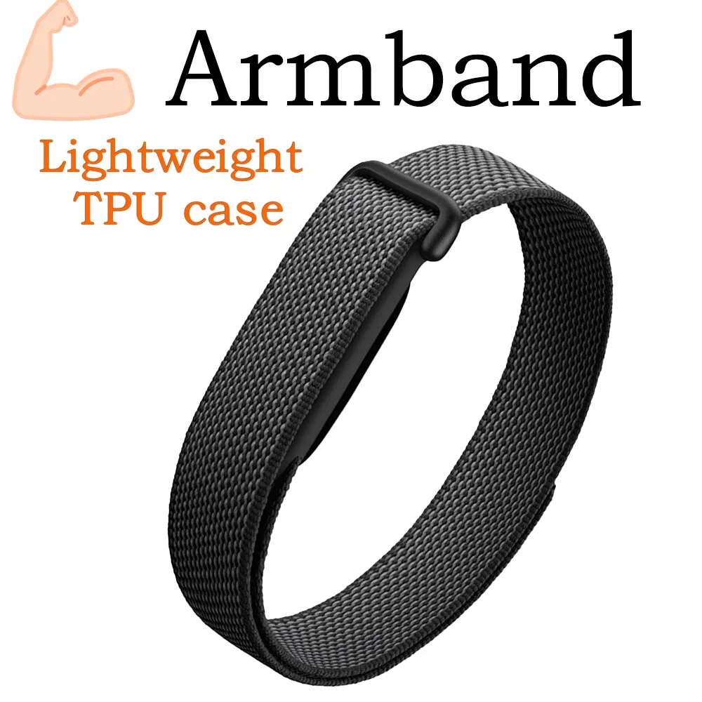 Bicepsband polsband voor Google Fitbit Air, nylon armband/polsband, vervangende band voor de Google Fitbit Air fitness tracker.
