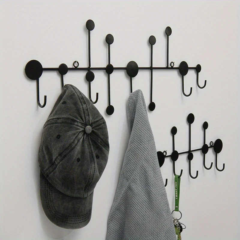 Scandinavian Creative Hooks Key Rack Entryway Wall Hanging Storage No Punching Decorative Fitting Room Wall Coat Racks