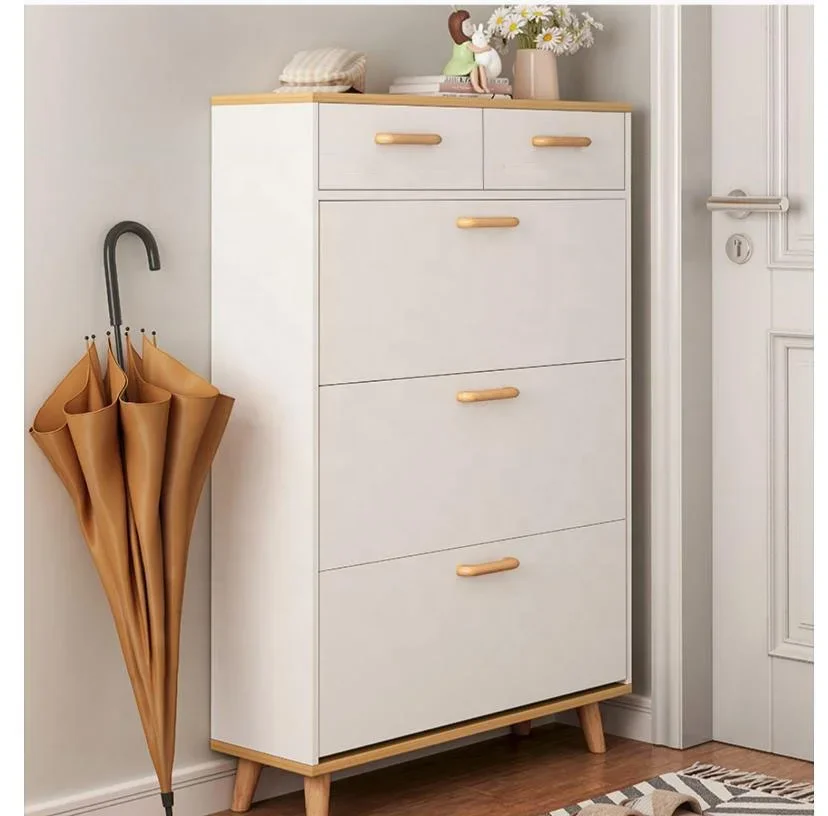 VIC   Tipper Shoe Cabinet Household Door Ultra-thin Entry New Porch Cabinet Small Household Storage Artifact