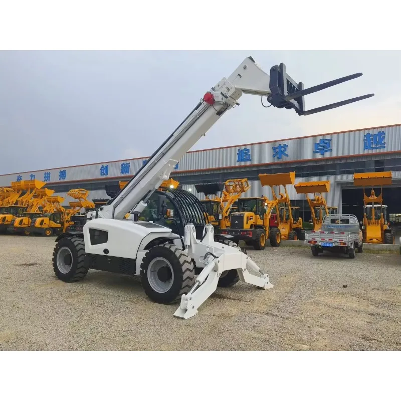 3-4.5Ton Mini Telescopic Telehandler Forklift 7m Lifting Height High Quality Internal Combustion Forklift Trusted Telehandler