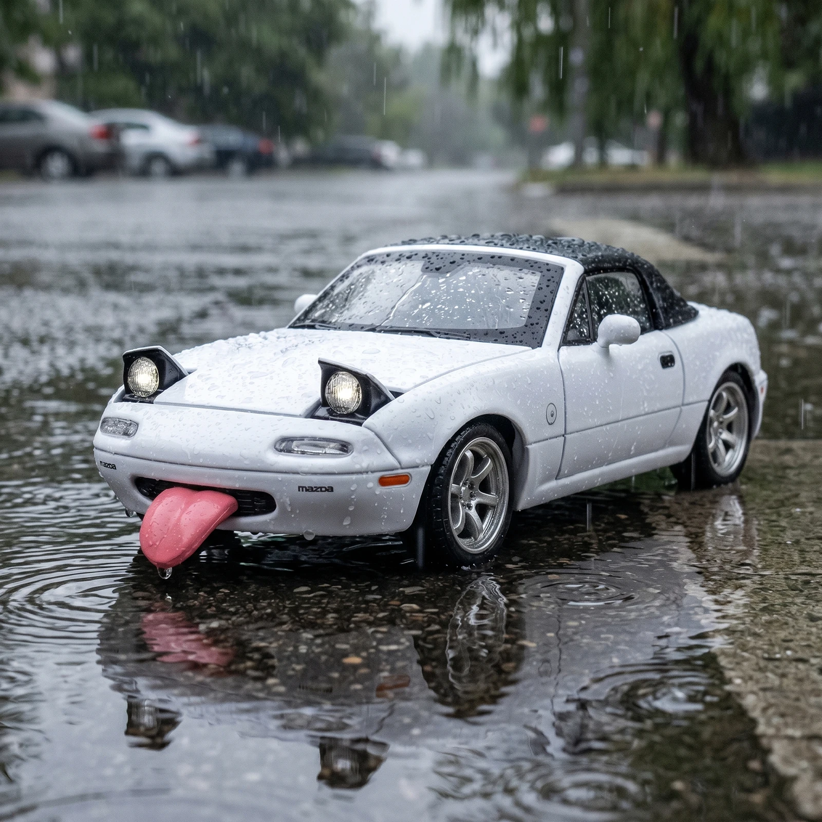 1:32 MX-5 Miata NA 1st 1989 Convertible Sports Car Alloy Metal Diecast Model Car Home Decoration & Computer Desktop Gifts