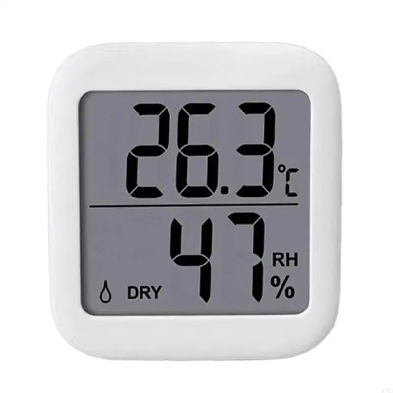 M76D Electronic Temperature Humidity Detector-Gauge for Indoor Baby Room LCD Digital Thermometer Hygrometer Built-in Battery