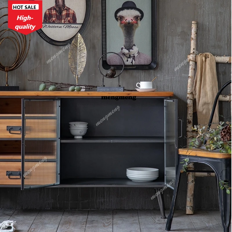 

C139 American Vintage living room cabinet modern fashion luxury high-end Wood drawer cabinet elegant cassettiera legno furniture